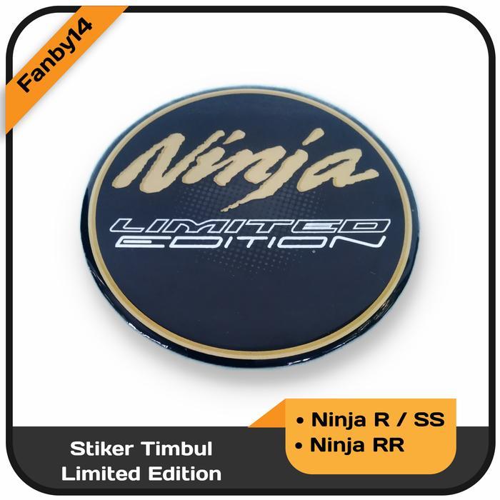 Stiker Timbul Limited Edition Ninja R Ninja SS Dan Ninja RR