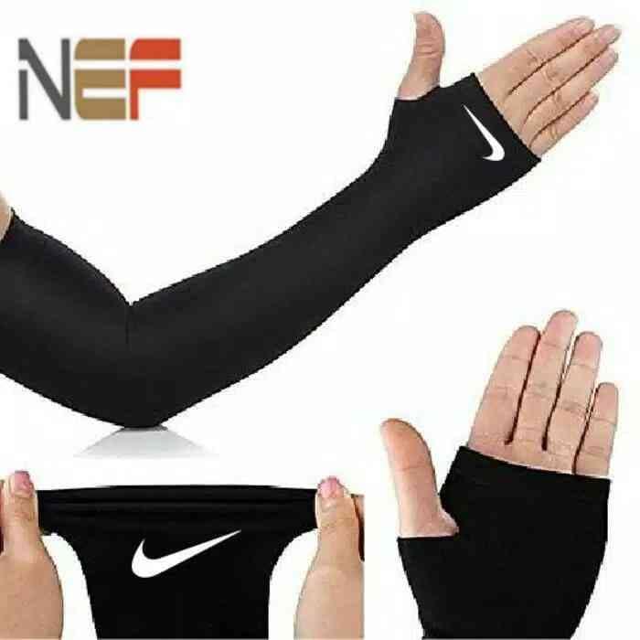 Manset tangan pelindung UV Nike manset lengan sepeda arm warmer - Hitam