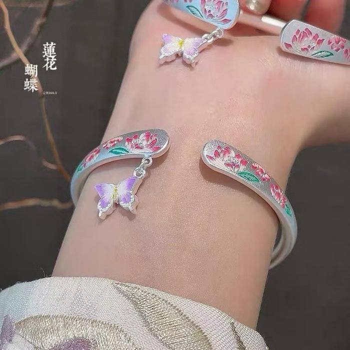 Perak Import I Colorful Butterfly I Sterling silver Bracaler