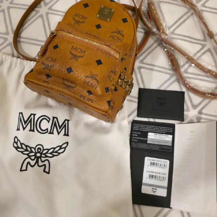 Preloved MCM Cognac Bebeboo 100% Original