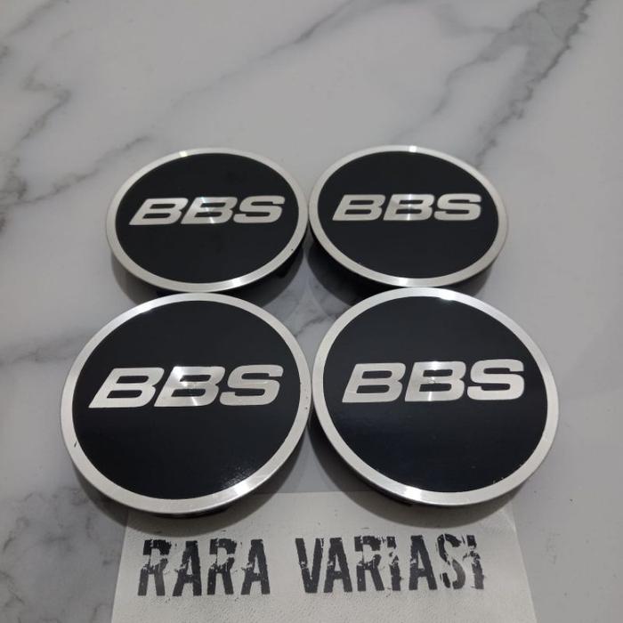 dop roda tutup velg racing BBS blok hitam diameter 6,5 cm harga 4 pcs