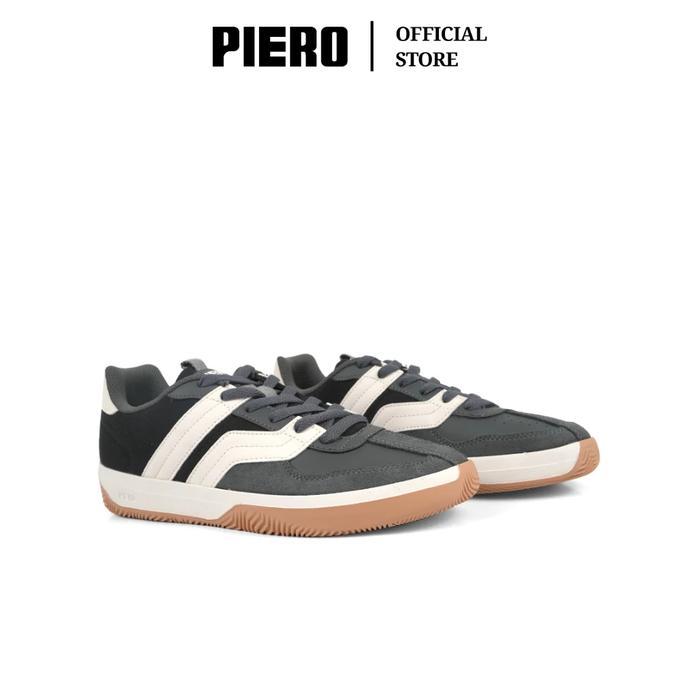 INSTAN PIERO SEPATU SNEAKERS PRIA DBR SHADOW BLACK GUM PIE1000006 LARIS