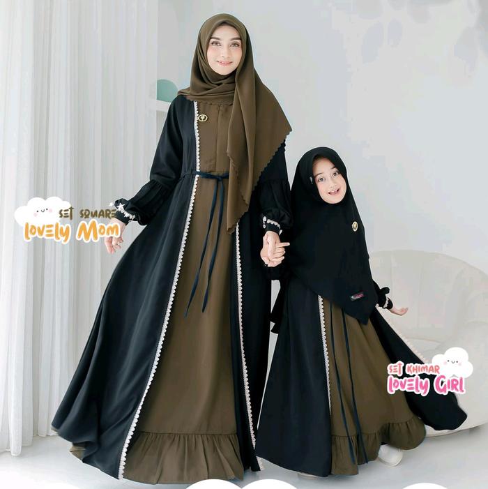 Dilovable.id | GAMIS COUPLE GAMIS ANAK PEREMPUAN KOMBINASI GAMIS LEBARAN MOM and KIDS BY. NAZUMI [RE