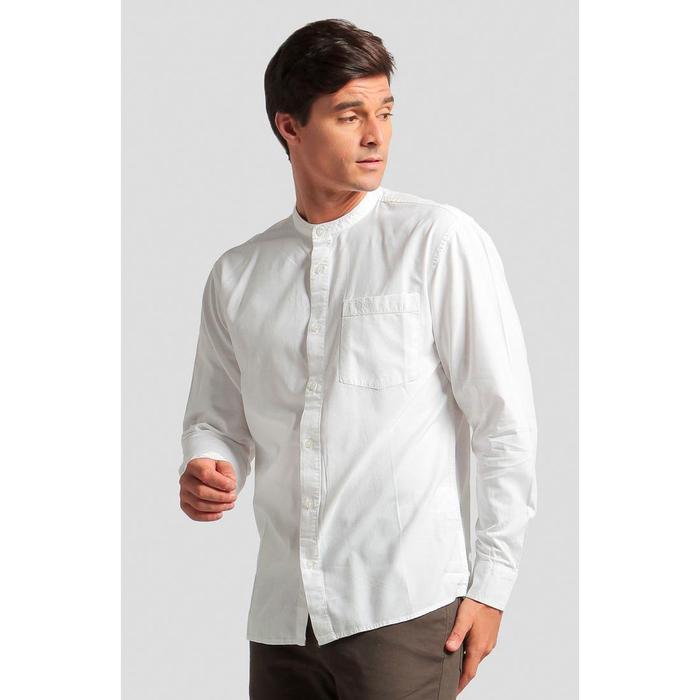 Terbaru M.Gee Baju Koko Pria Lengan Panjang Putih Dewasa Kemeja Mgee Kenan