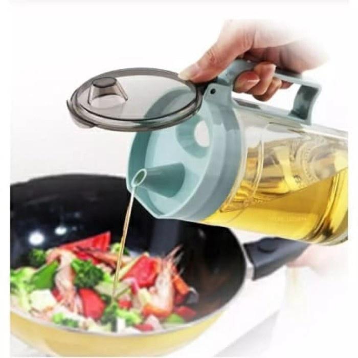 SGMSHOP Glass OIL Oil Glass Tempat Minyak Bahan Kaca 500ml Olive Oil Pot