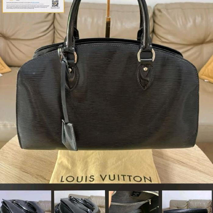 Preloved LV Pont Neuf Black Electric PM Epi Leather Authentik with Entruphy