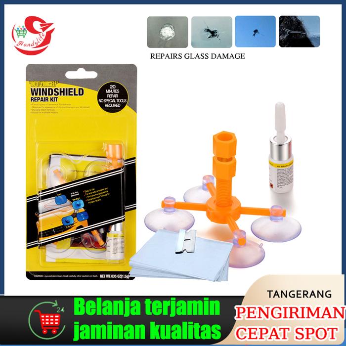 Lem Kaca Mobil Retak Hp Lcd Retak Windshield Glass Repair Kit Serba Guna
