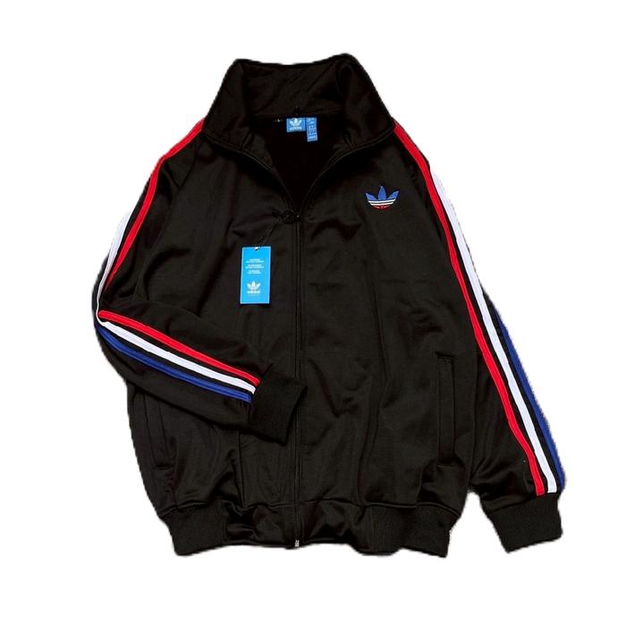 Adidas Tracktop France Trefoil Adicolor Bordir M-L-XL Material Lotto Diadora Aksesories Label Wash T