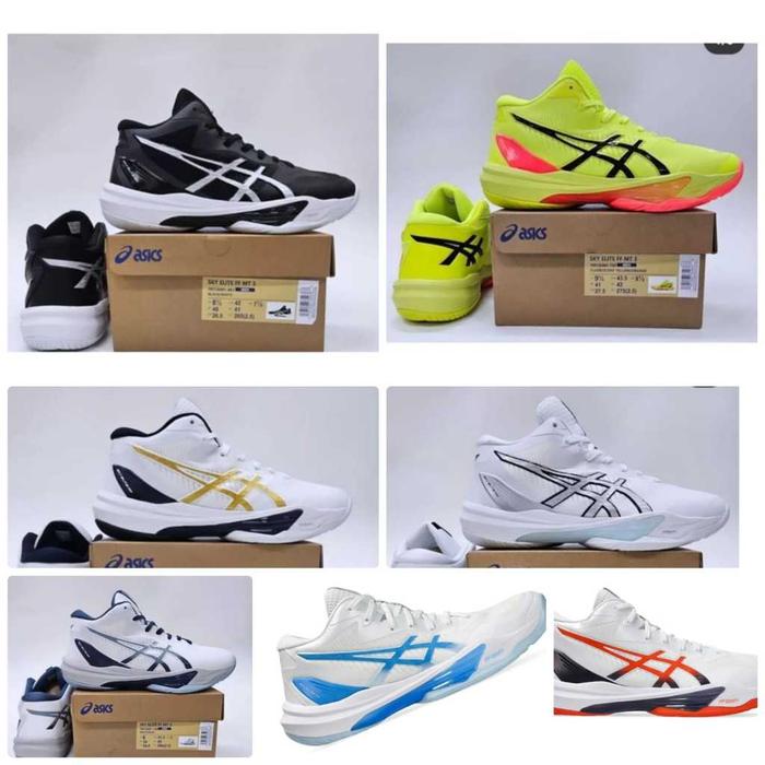 PROMO TERBARU!!!SEPATU VOLLY SKY ELITE FF MT3 MID WOMAN super premium FREE KAOS KAKI