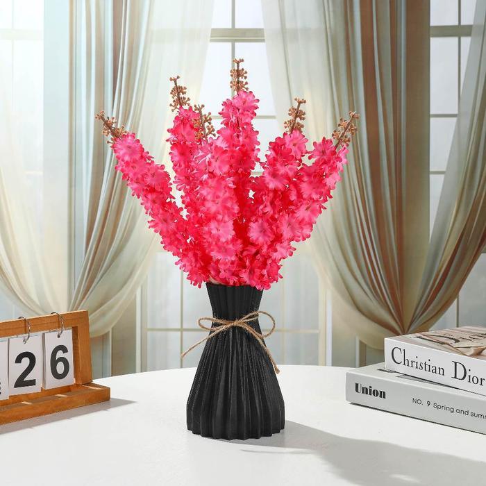 BUNGA TIRUAN HYACINTH 3 BUNGA HIAS PLASTIK DEKORASI WEDDING DAN DEKORASI KAMAR