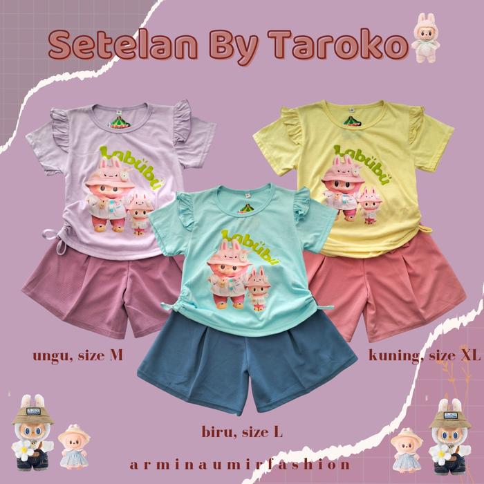 Setelan Anak Karakter Labubu by Taroko