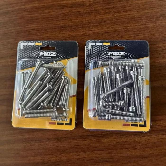 PROBOLT BAUT MESIN BAK KANAN KIRI FULL STAINLESS TIGER MEGAPRO GL PRO MAX CB MERK MOS