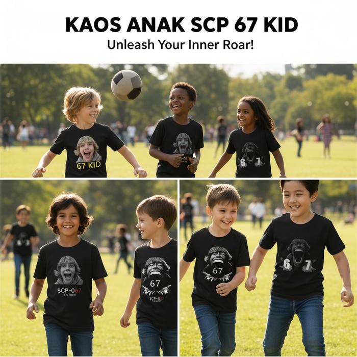 Baju Kaos Anak Anak SCP-067 Scp 67 Six Seven The 67 Kid Roblox / Kaos Anak Laki Laki Perempuan Scp