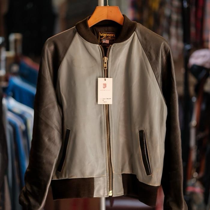 Jaket Vanson Varsity Leather Original Made In USA