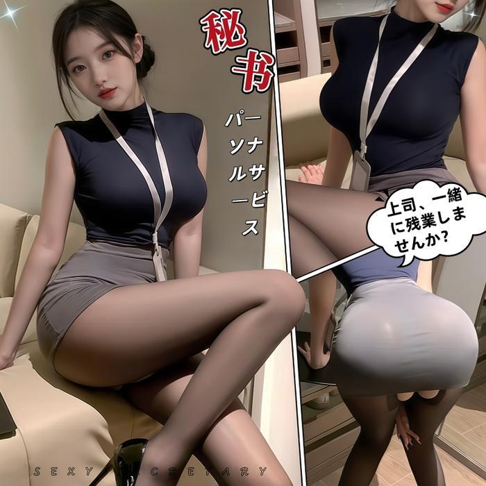 NIGHT ALLURE Lingerie Sekretaris Wanita Cosplay y Lingerie Cosplay Office Lady Baju y lingerie Atasa