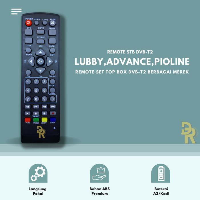 remot Remote STB Dvb T2 Lubby Matrix Advance Hinomaru