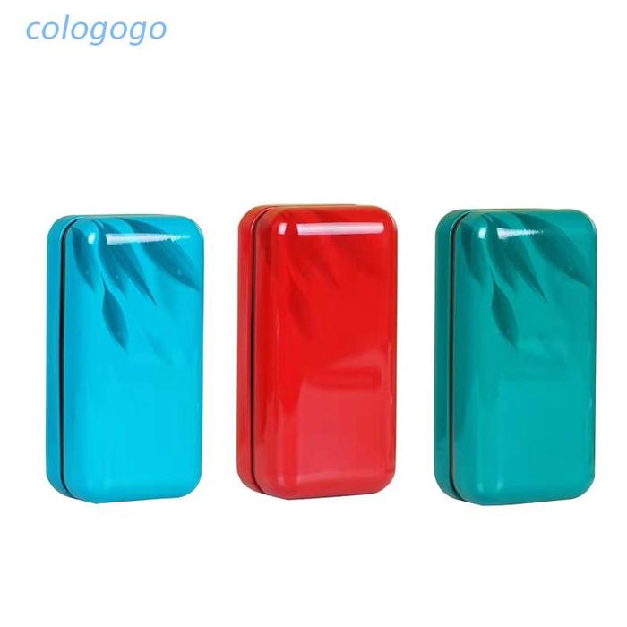 Colo Toples Kaleng Penyimpanan Teh / Bubuk / Salep Bentuk Kotak