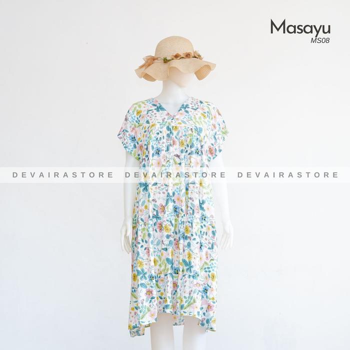 Masayu Homedress Daster Rayon Motif Kekinian