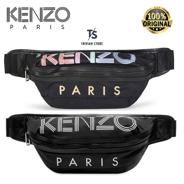 Kenzo's Men Waistbag Belt Bag Logo Paris ORIGINAL