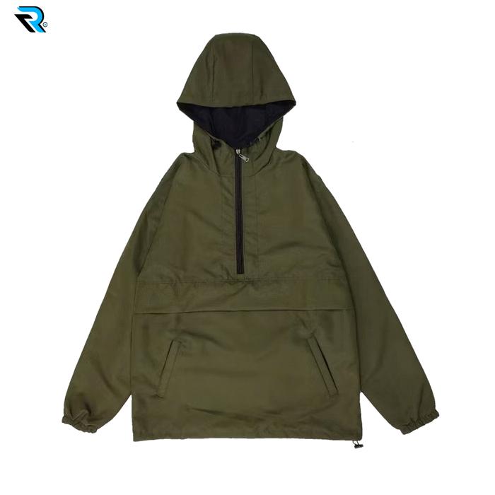 RU- Cagoule Jaket Cougle Polos Army Original Jaket Cagoule Polos Hitam Waterproof Unisex