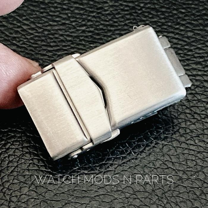 WMNP V-Clasp milled clasp ukuran 18mm atau 20mm sekelas miltat untuk rantai tali jam Universal Clasp