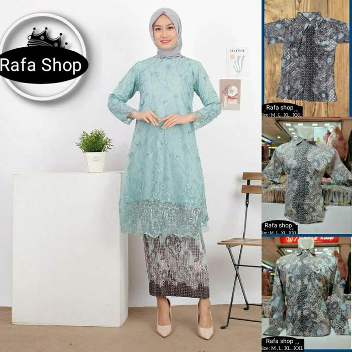 Set Kebaya Couple Wardah/ Couple Kebaya Modern