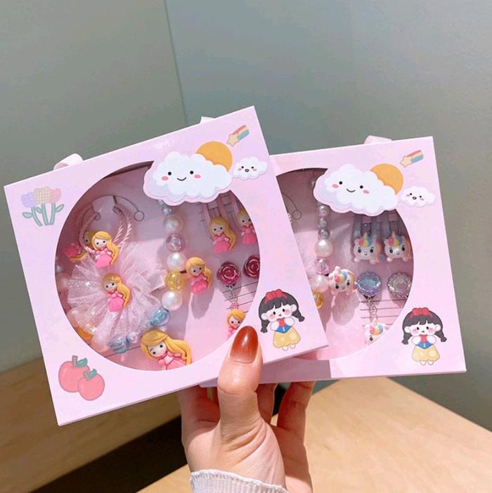 Aksesoris Anak 1 set / Perhiasan Anak / Perhiasan Mainan Anak set lengkap / Hiasan Anak