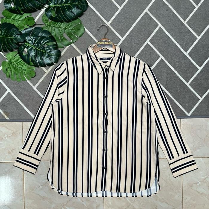 SPAO Kemeja Katun | Kemeja Katun SPAO | SPAO Shirt | SPAO Stripe Shirt | Kemeja Salur SPAO | SPAO Ke