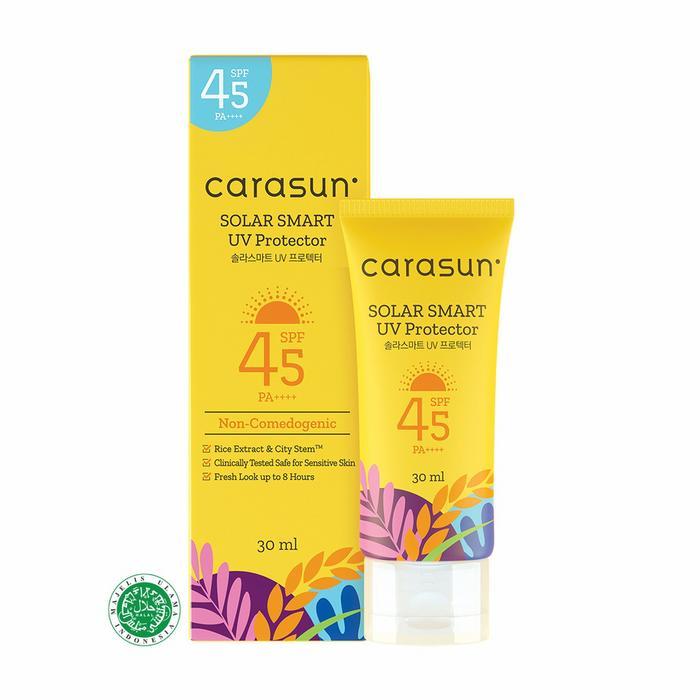 Carasun Solar Smart Uv Protection 30ml Sunblock Spf45 Pelindung Wajah - 8ml sachet