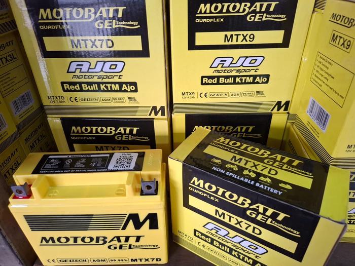MOTOBATT AKI KERING MOTOR SCORPIO MTX7D MOTOBATT 100% REAL GEL 12V 7Ah Tahan Guncangan & Cuaca untuk