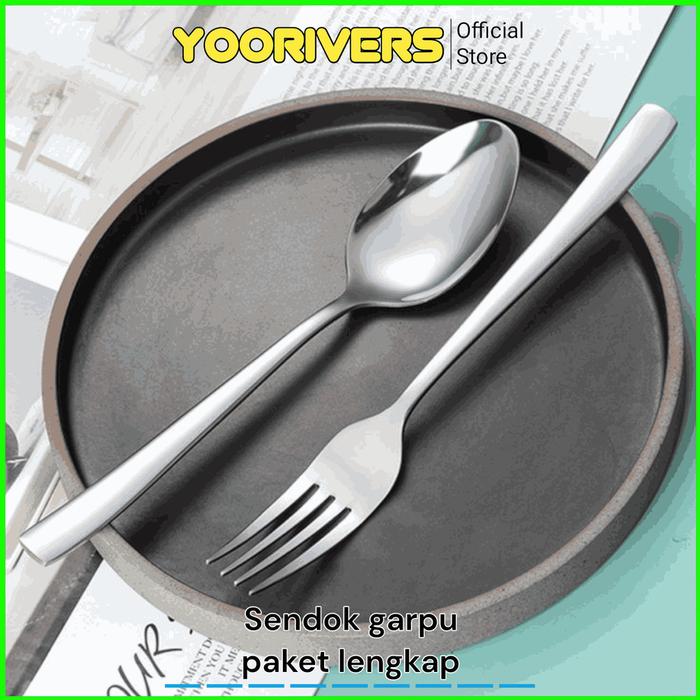 Set Sendok 12pcs Sendok Garpu Tebal Sendok 888 Garpu 888 Sendok Garpu Tebal Stainless