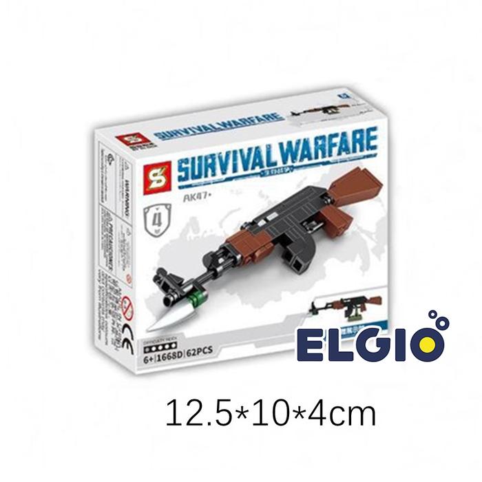 Bricks Tentara Miniatur Pistol Senapan Army Gun Toys