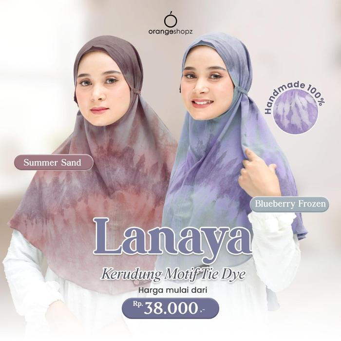 Bergo Hijab Motif Tie Dye Lanaya