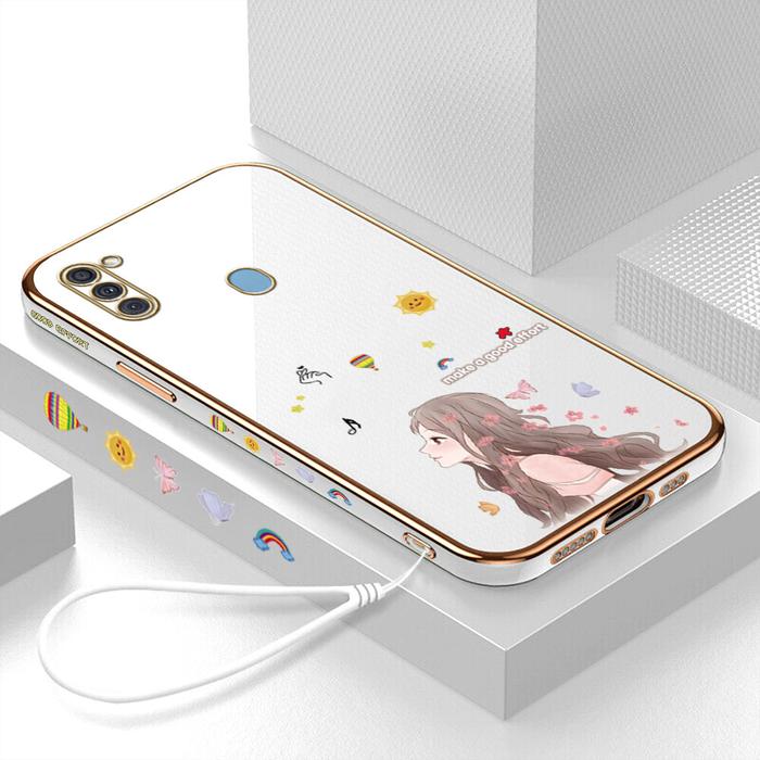 Hontinga Casing Ponsel Samsung Galaxy A11 M11, Case Karet Anti Gores,