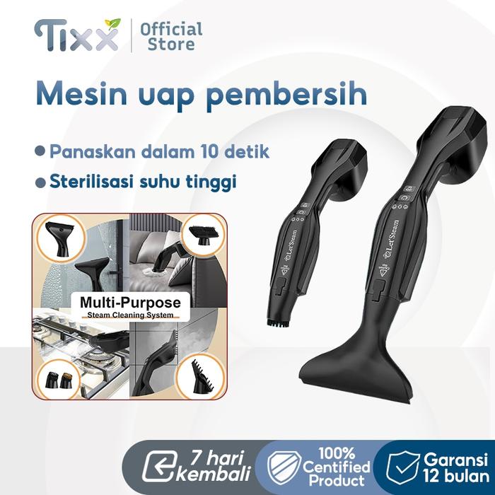 TIXX Handheld Electric Steam Cleaner Pel Multi Function Steam Cleaner Mop Vacuum Cleaner Pel Listrik