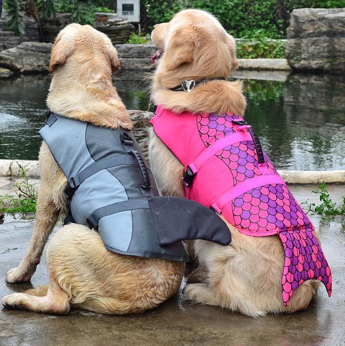 Dog Life Jacket  Adjustable Dog Life Vests Pet Life Preserver w/