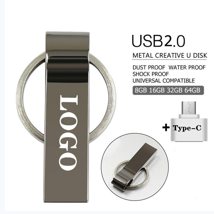 USB Stick Metal USB Flash Drive Type-C Pen Drive 4GB 8G 16GB 32GB