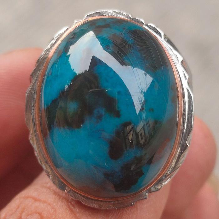 Batu bacan coklat natural majiko tanah hitam 2