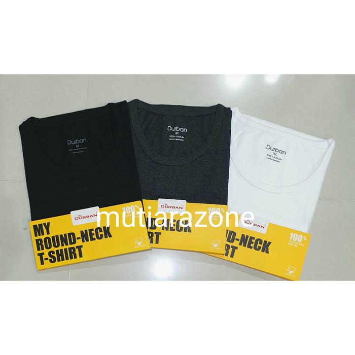 Kaos Oblong Pria Durban Polos Katun 100%