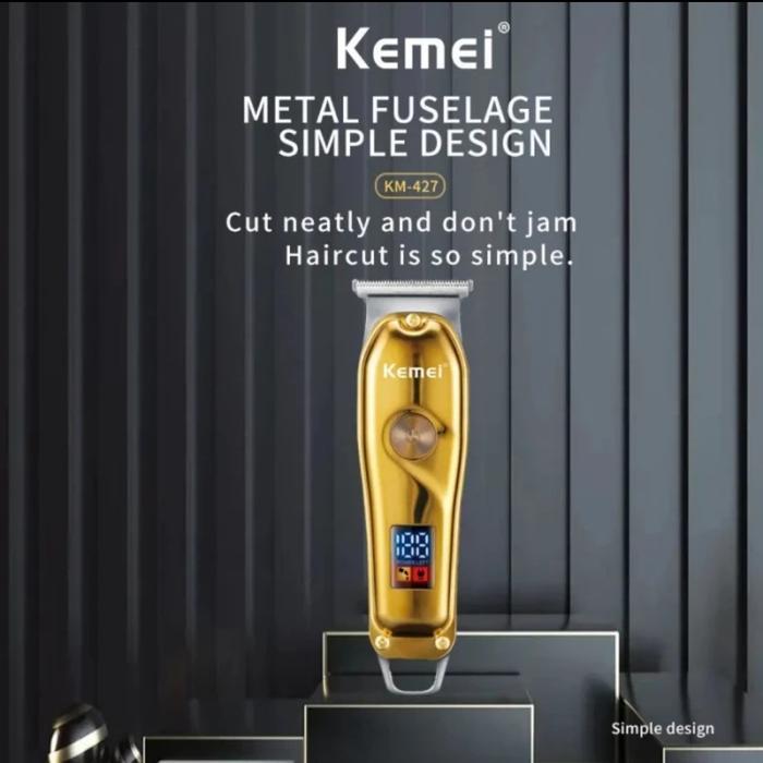 Cukuran Rambut Kemei KM-427 Alat Cukur Jenggot Kumis Rambut