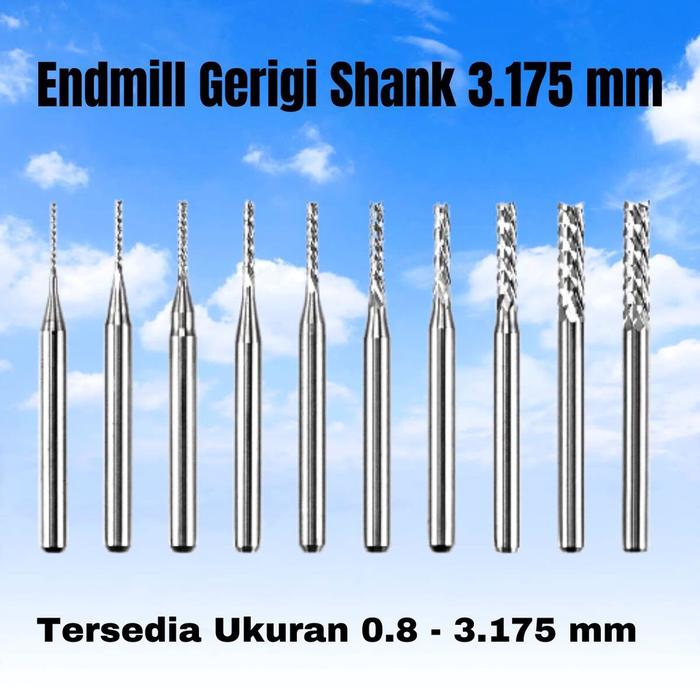 Ms7 Endmill Engraving Carbide Endmill Gerigi Diameter 1 1.5 2 2.5 3 mm