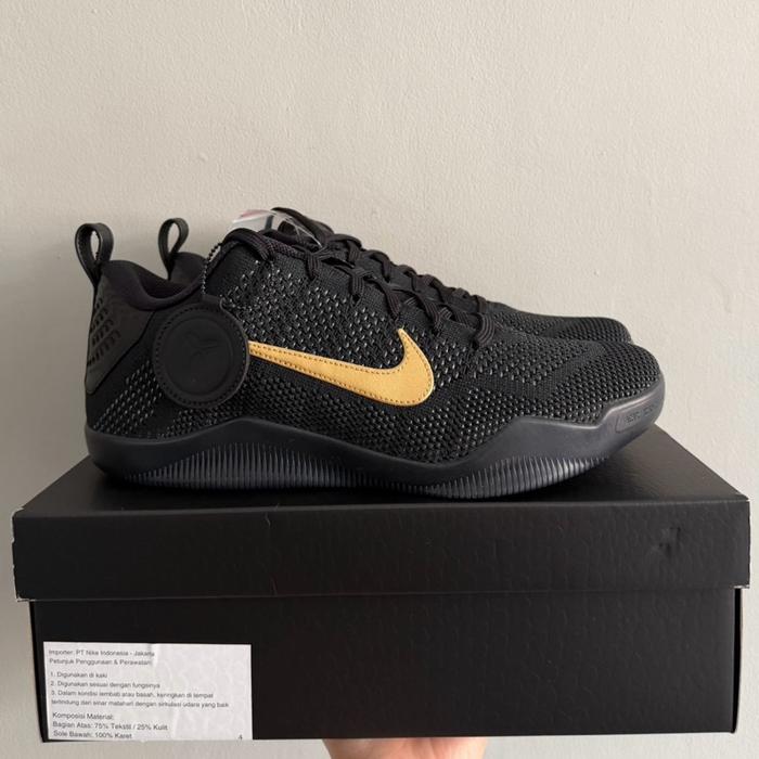 Kobe 11 Elite Low Fade To Black Protro Metallic Gold (Ready Stock)