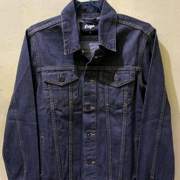 jaket Levi's denim erigo bahan cotton fleece Polyester fleece