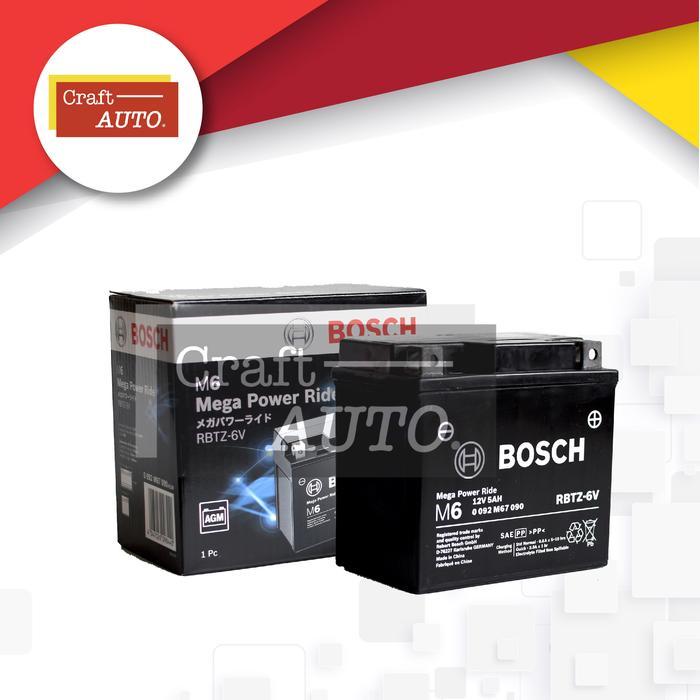 Aki Motor Honda Vario 125 Bosch Rbtz-6V Terlaris