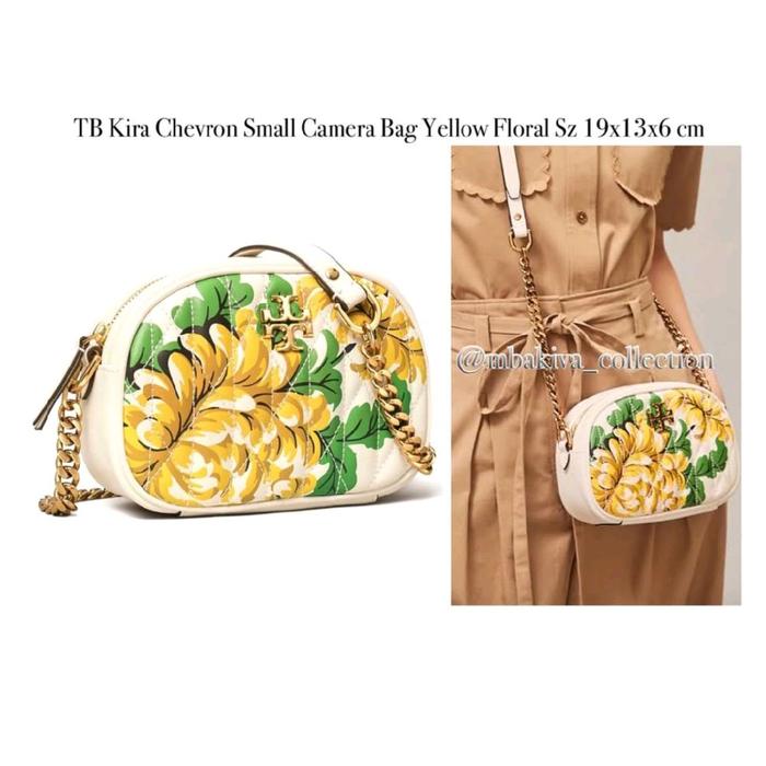 TB Kira Chevron Small Camera Bag Yellow Floral