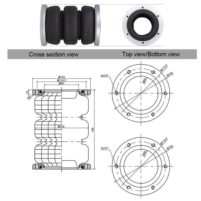 universal air bags air suspension kit Bag pneumatic bag