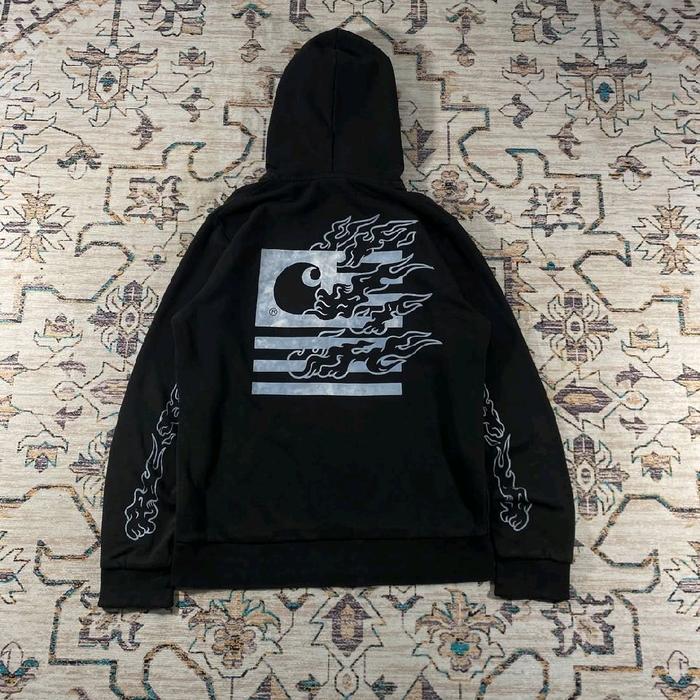 HODDIE CARHARTT STATEFLAME WIP SPELLOUT