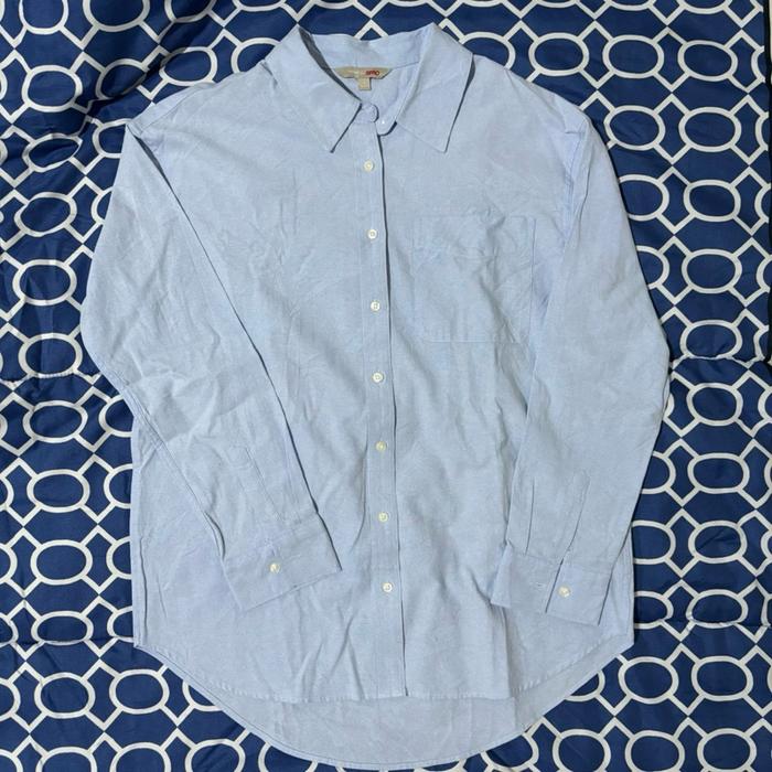 Kemeja unisex baby blue spao