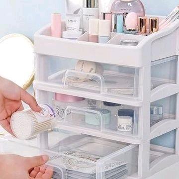 Rak Kosmetik ATK Multifungsi / Kotak tempat penyimpanan peralatan Make Up, ATK, Aksesoris keranjang