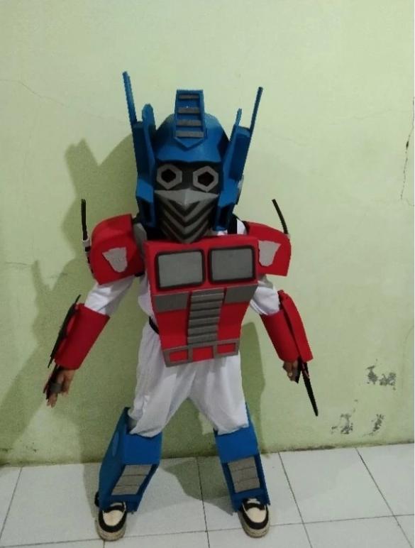 Baju Optimus Prime Kostum Robot Optimus Anak Usia 3-12 Tahun